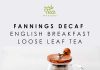 the tea masters loose leaf tea decaf english breakfast fannings 1x250g 4