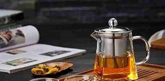 PluieSoleil Glass Teapot for One with Heat Infuser Perfect