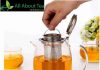 TOYO HOFU Borosilicate Glass Tea Pot TOYO HOFU High Borosilicate Glass Tea