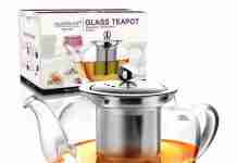 AckMond Clear Glass Teapot with Infuser