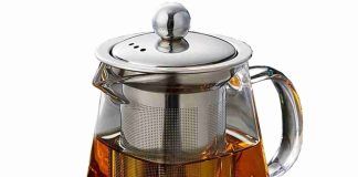 PluieSoleil Square Glass Teapot with Infuser