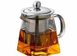 PluieSoleil Square Glass Teapot with Infuser