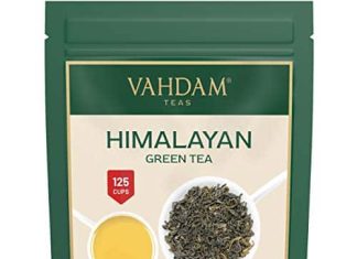 vahdam green tea leaves from himalayas 100 cups 255g 100 natural green