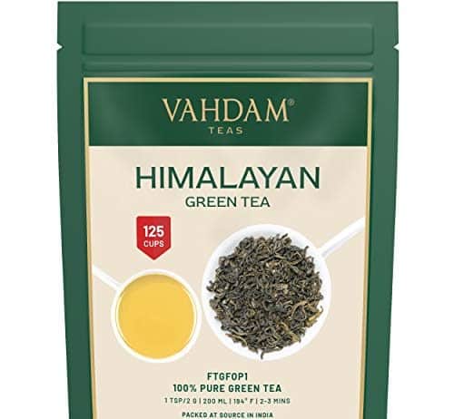 vahdam green tea leaves from himalayas 100 cups 255g 100 natural green