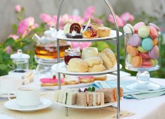 when is the british meal called tea served 3