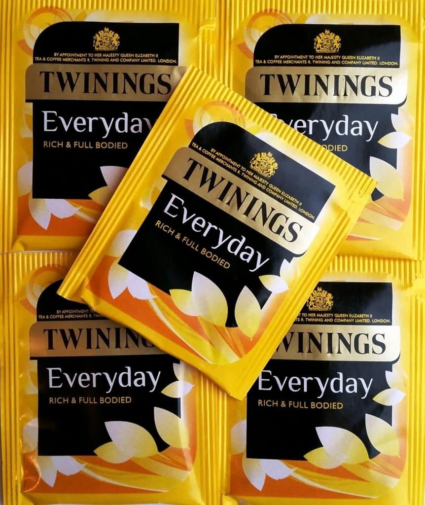 12 x Twinings Everyday Teabags - Individual Enveloped  Tagged Tea Bags