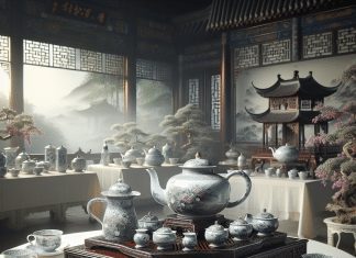tea sets tea cups pot accessories in a tea set