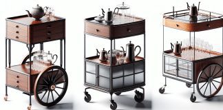 tea carts movable carts to transport tea service 4