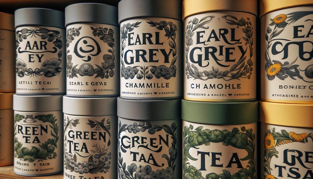 Tea Labels - Identify Teas With Adhesive Tea Canister Labels