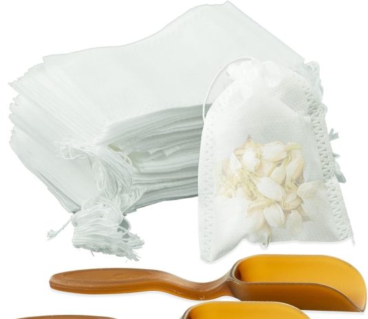 100 pack disposable tea filter bags review
