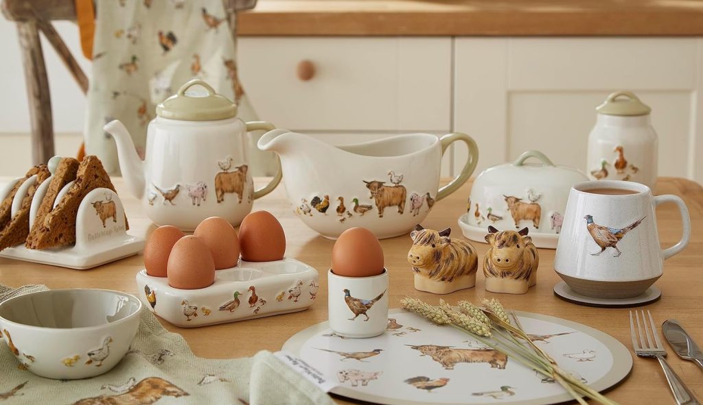 Cooksmart British Designed Ceramic Tea Bag Tidy | Tea Bag Dish For Used Tea Bags | Teabag Dish With Modern Design - Homestead