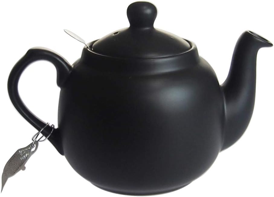London Pottery Farmhouse Loose Leaf Teapot with Infuser, Ceramic, Green, 4 Cup (1.2 Litre)
