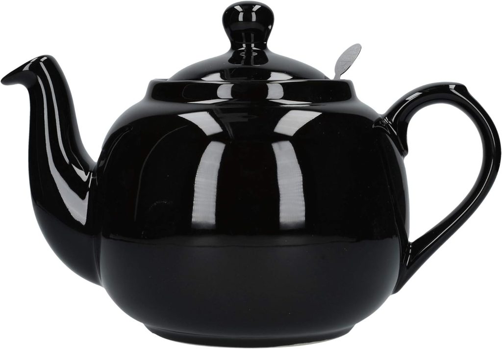London Pottery Farmhouse Loose Leaf Teapot with Infuser, Ceramic, Green, 4 Cup (1.2 Litre)