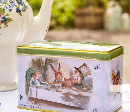new english teas alice in wonderland tea caddy review