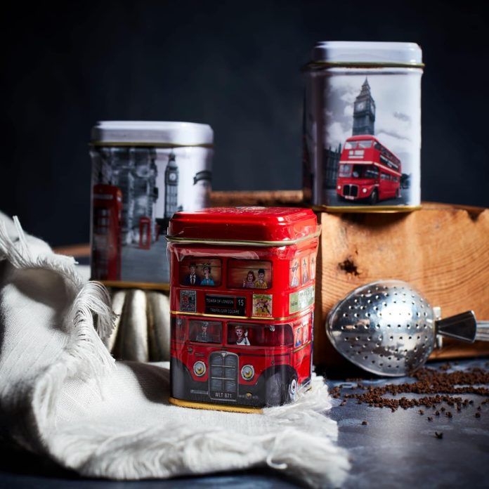 new english teas london sights mini tea tin gift with loose leaf black tea review