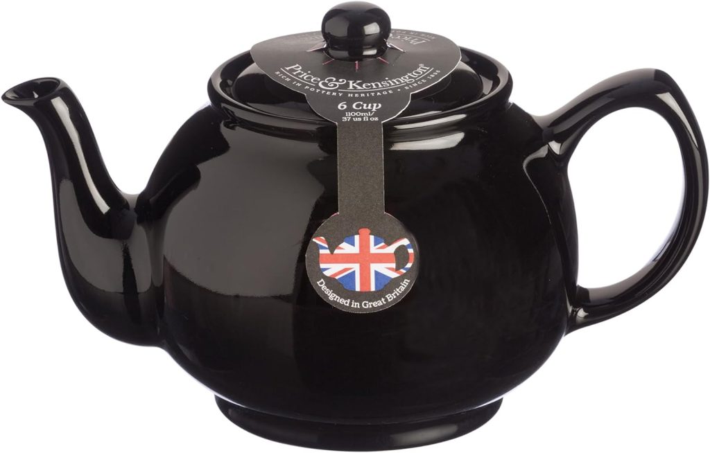Price  Kensington Black 6 cup Teapot