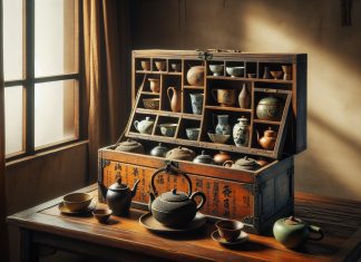 tea display crates house tea ware in a decorative crate 4