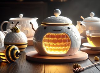 tea honey pots dish up honey for tea 4