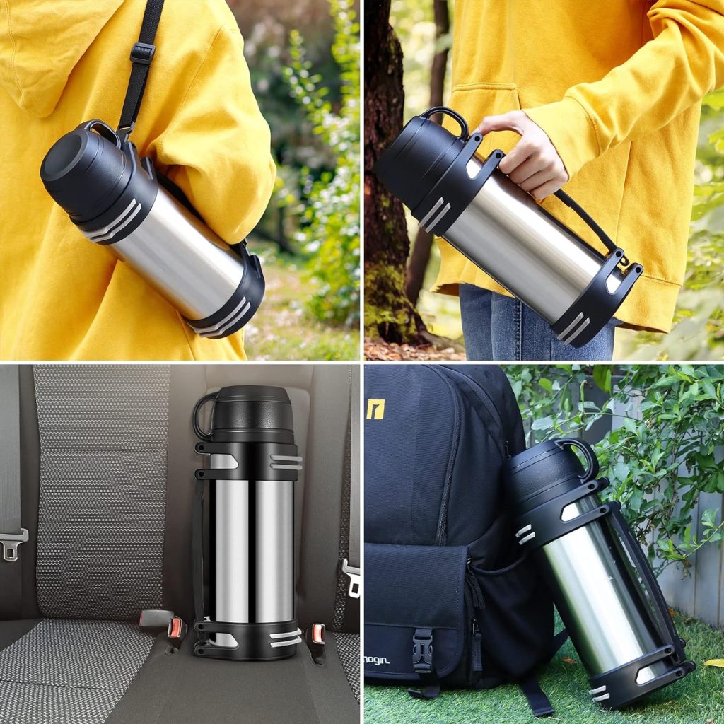 Travel Kettle, ONEVER 400ML Portable Travel Electric Kettle, 3 in 1 Mini Electric Kettle Hot Water Boiler Automatic Shut off Travel Tea Kettle for Tea, Coffee, Milk and Fast Food