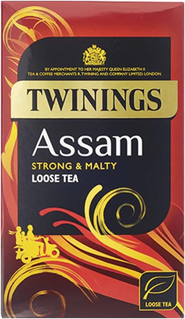 Twinings Assam Loose Leaf Tea | Strong, Bold  Malty Loose Black Tea | Refreshing  invigorating Indian Tea Blend | Multipack Bulk Buy, (4 x 125g Packs)