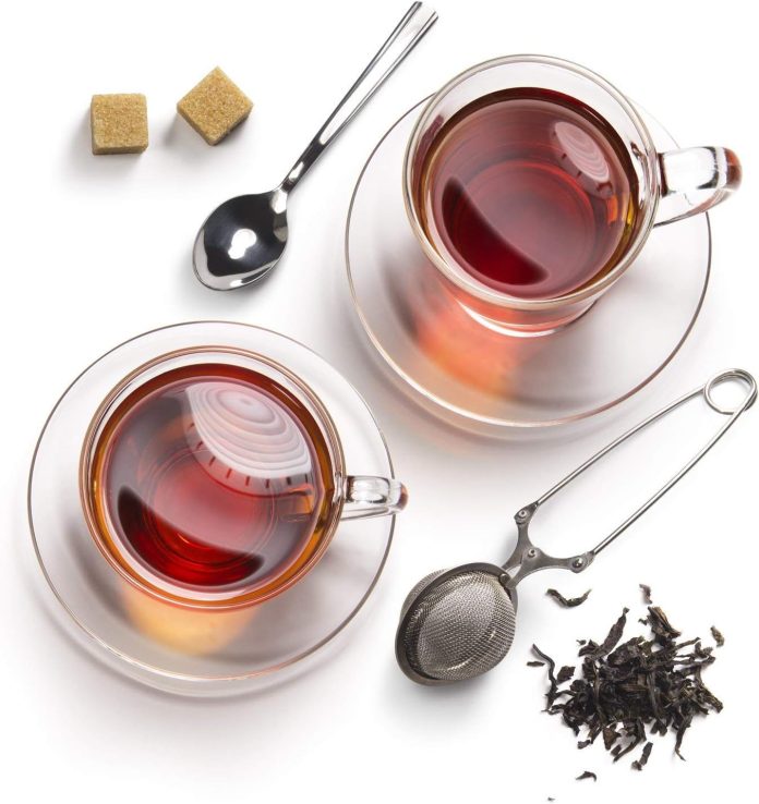 3 pack mesh snap ball tea strainer with handle for loose leaf tea and mulling spices stainless steel tea infuser tea fil 4