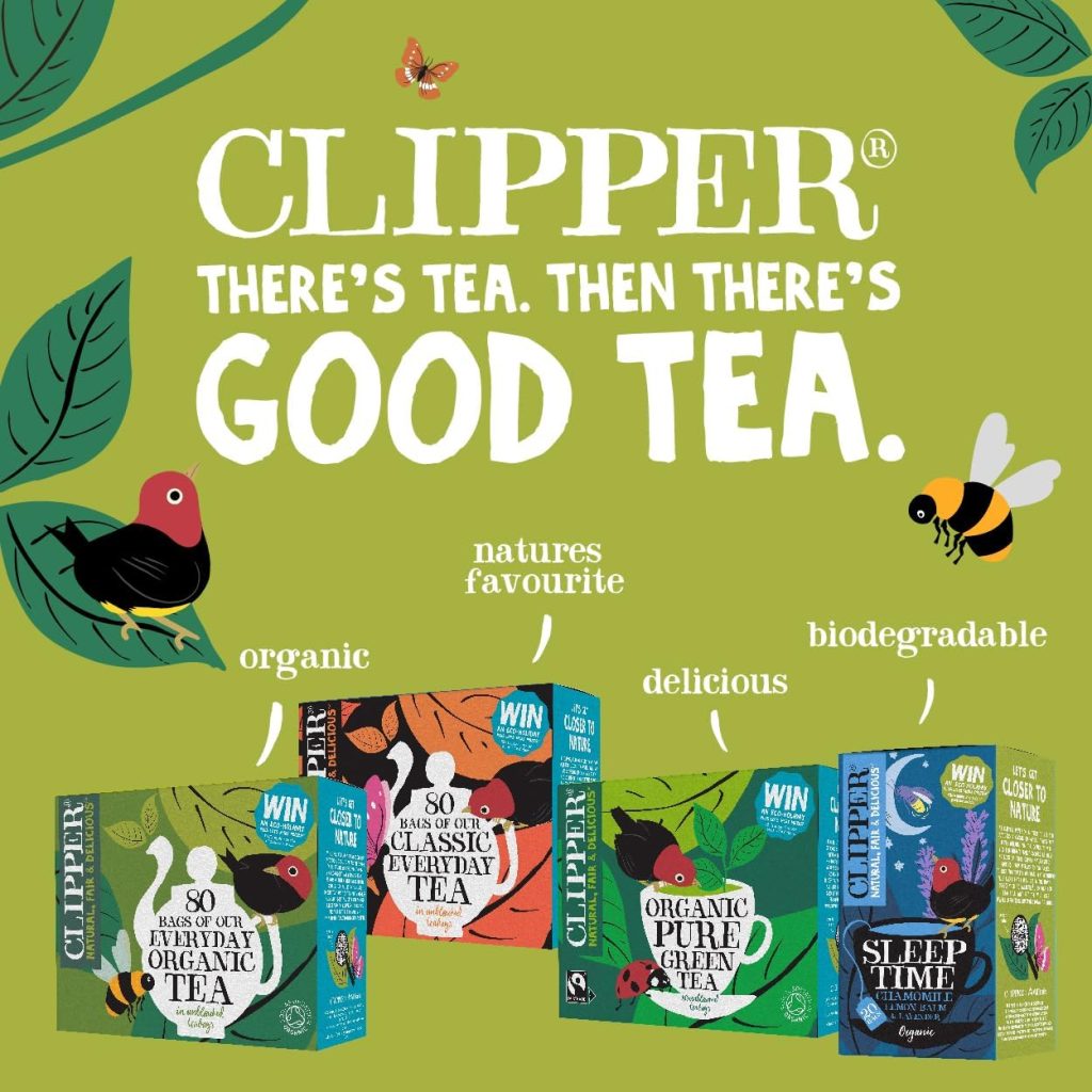 Clipper Organic Restoring Roots Ginger  Turmeric Tea Bags | 20 Tea Infusions in Envelopes | Caffeine Free Teabags | Fairtrade Herbal Tea Bags | Natural, Unbleached Plant-Based  Biodegradable Sachets
