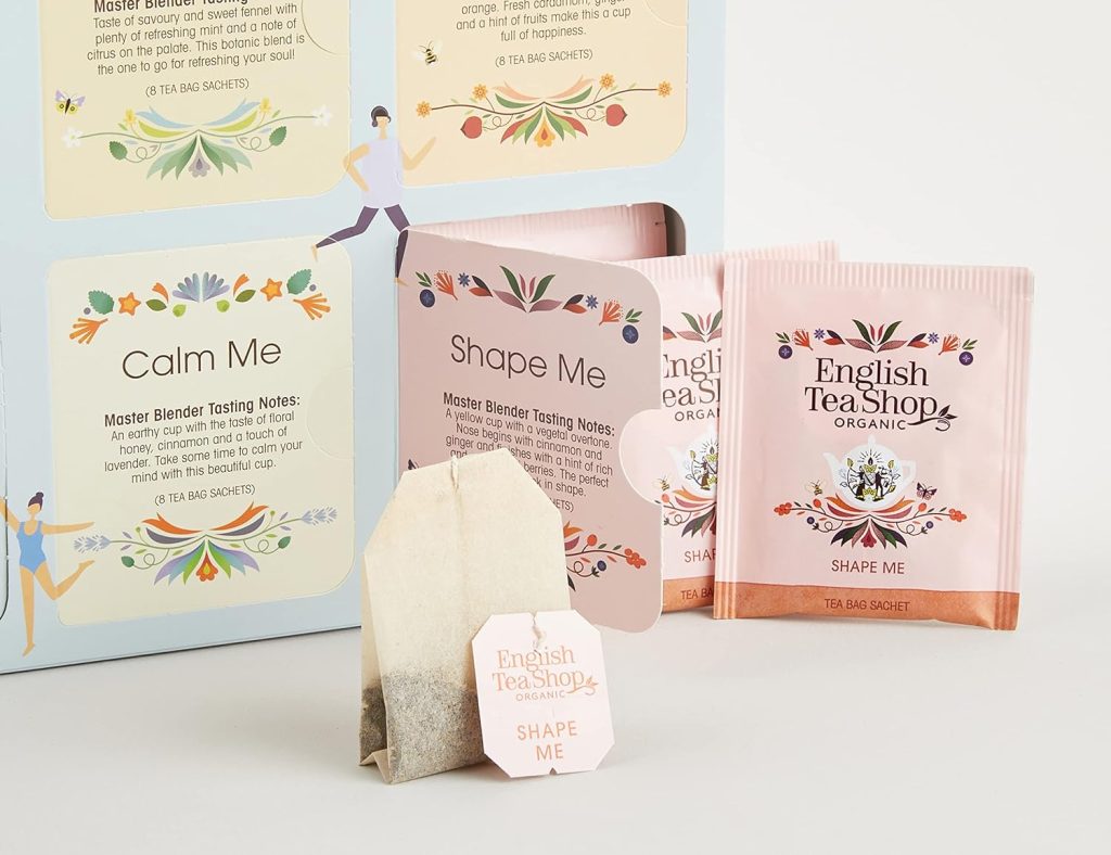 English Tea Shop Organic Your Wellness Collection Gift Pack - 48 Tea Bags Sachets - 6 Different Flavours.