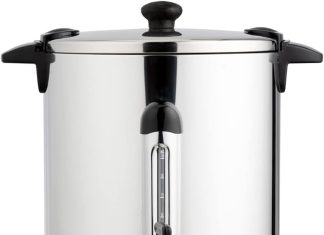 geepas electric catering urn 1650w instant hot water boiler dispenser tea urn kettle home brewing commercial or office u 2