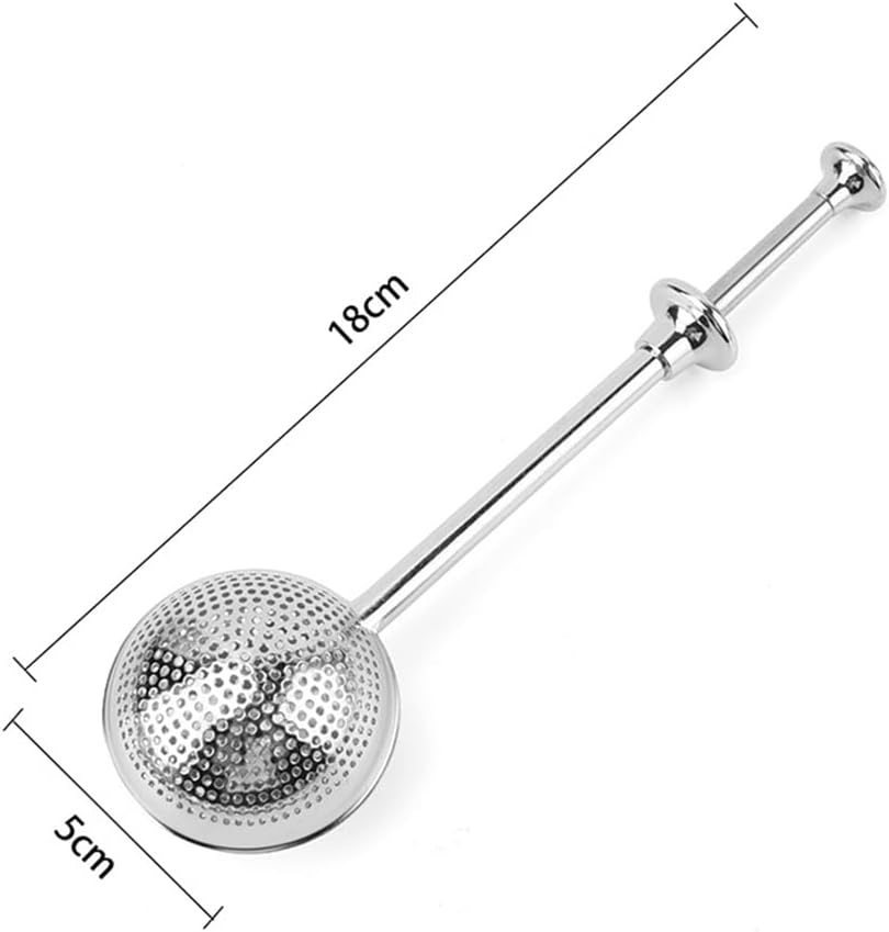 Guowall 2 Pack Tea Strainer, Stainless Steel Tea Infuser Tea Filter, Tea Ball with Handle for Loose Leaf Tea and Spices  Seasonings