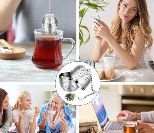 ijizuo tea infuser for loose tea stainless steel tea infuser mesh tea and herb ball strainer tea ball strainers infuser 1 1