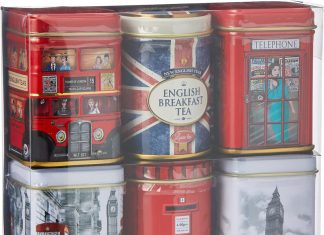 new english teas british mini tin tea selection 140 g