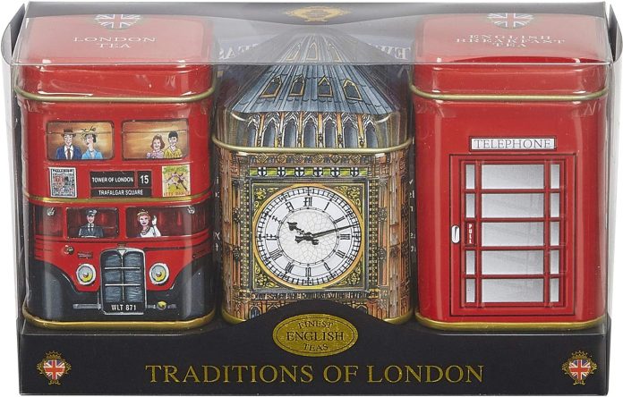 new english teas traditions of london mini tin triple pack loose tea 65 g 2