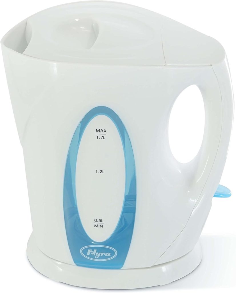 NYRA Electric Kettle,Cordless Kettles 1.7L Auto Shut-Off, Boil Dry Protection,2200w Fast Boil Jug Kettle for Hot Water Tea or Coffee (White)