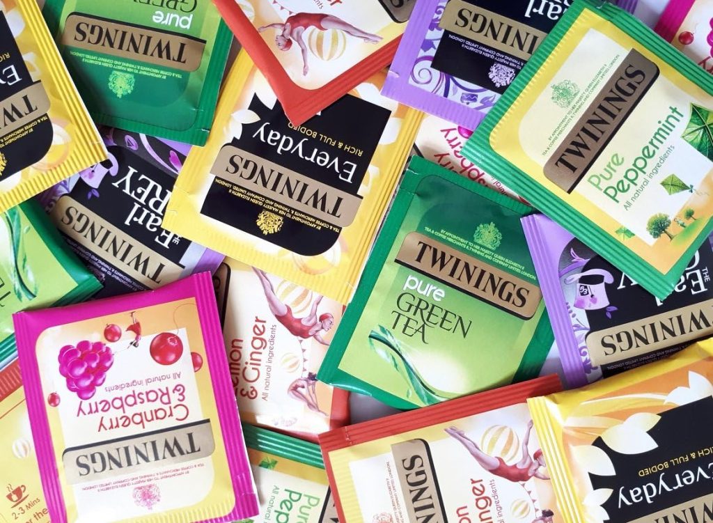 Twinings Tea Bags Individual Enveloped Tagged Classic and Flavoured Selections (50 Tea Envelopes)