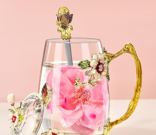 wisolt valentines mothers day gifts for women ladies gifts ideas presents for christmas anniversary enamel glass flower 1 3