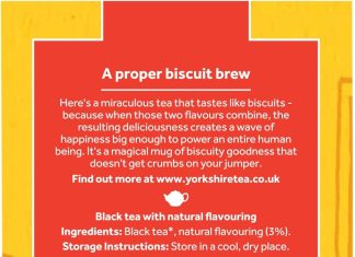 yorkshire tea biscuit brew flavoured tea bags pack of 4 total 160 tea bags 1