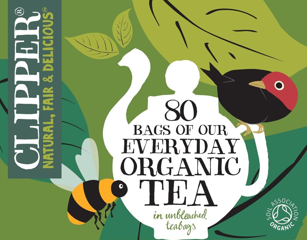 Clipper Organic Everyday Teabags , Black Tea Bags , Natural, Unbleached, Plant-Based Biodegradable  Sustainable Teabags , Eco Conscious  Non GM Tea (320 Teabags)