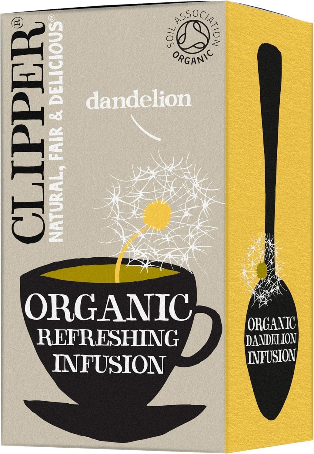 Clipper Organic Dandelion Tea Bags | 120 Dandelion Leaf Infusion Teabags (6 x Boxes of 20) | Bulk Buy for Home  Catering | Caffeine-Free Herbal Tea Bags | Natural, Unbleached  Biodegradable