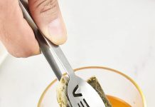 4 Pcs Tea Bag Squeezer Tongs Stainless Steel review